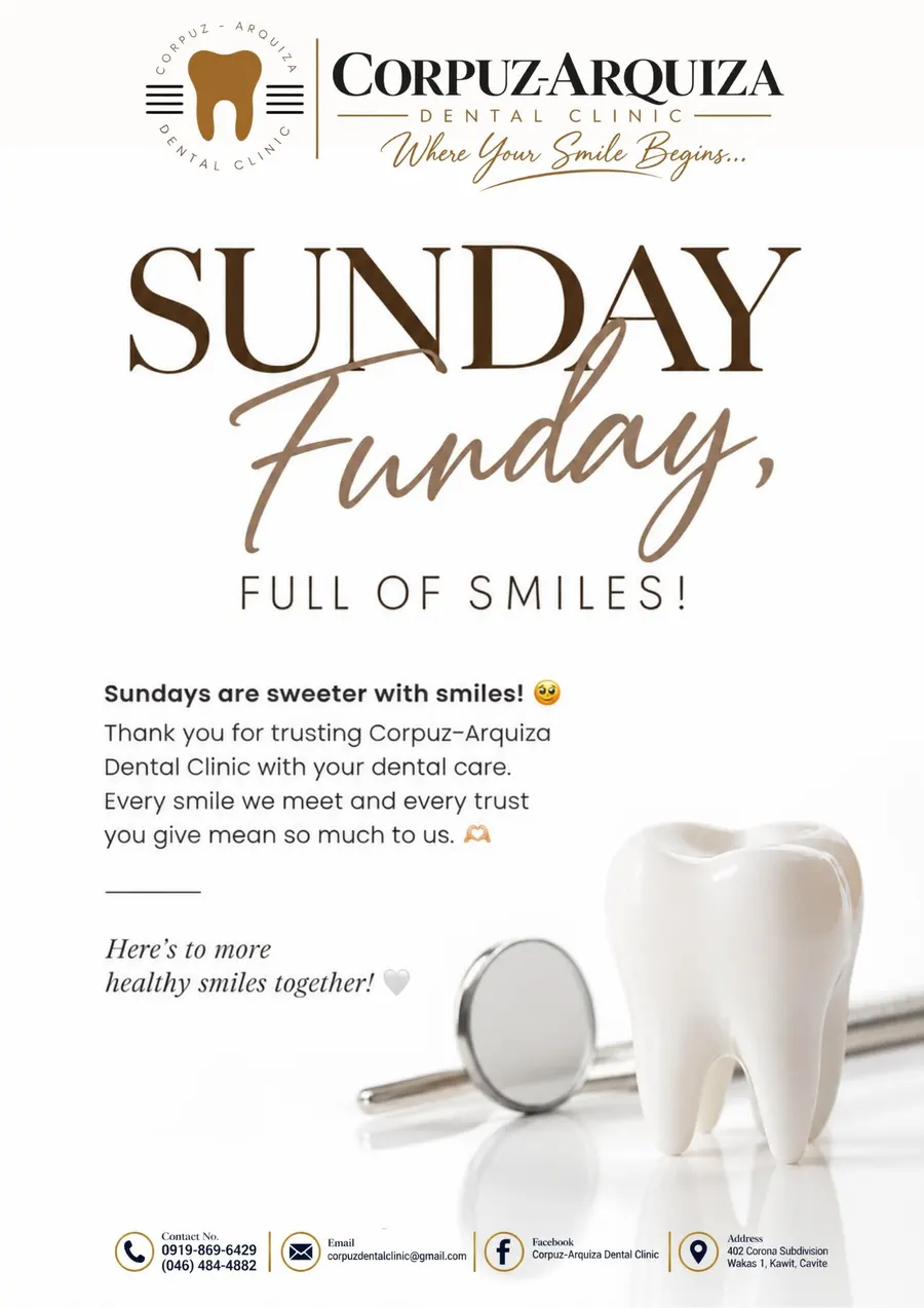 Sunday Funday: thank you for trusting Corpuz-Arquiza Dental Clinic